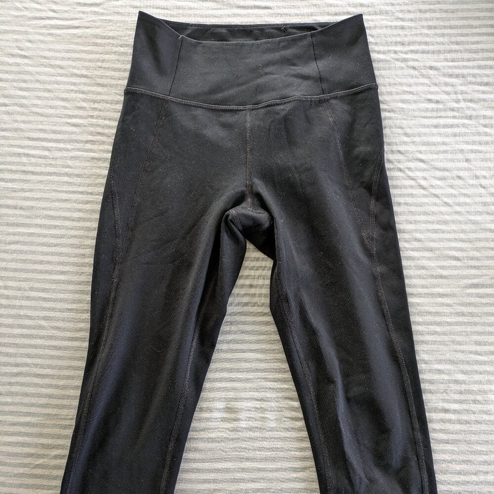 Girlfriend Collective Black Midrise Compressive Leggings S